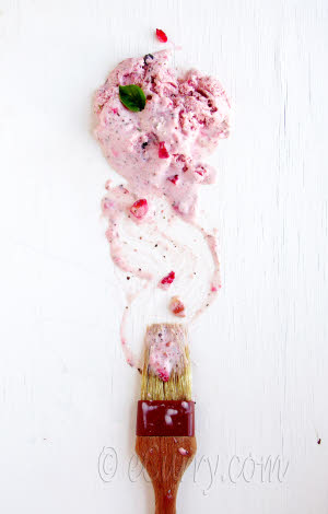 The strawberry basil ice cream picture that was termed “unrealistic”. © Soma Rathore